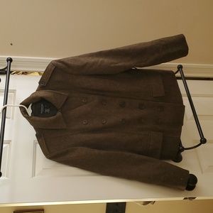 J. Peterman 100% British made Wool Tweed Jacket size 14